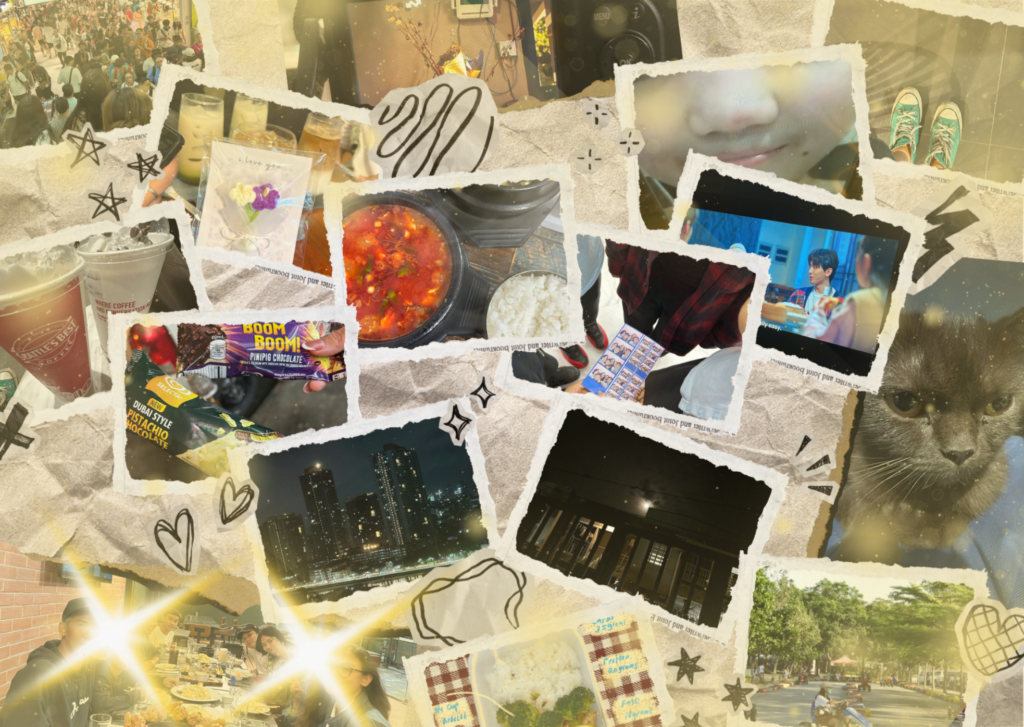 A collage of things that make me happy